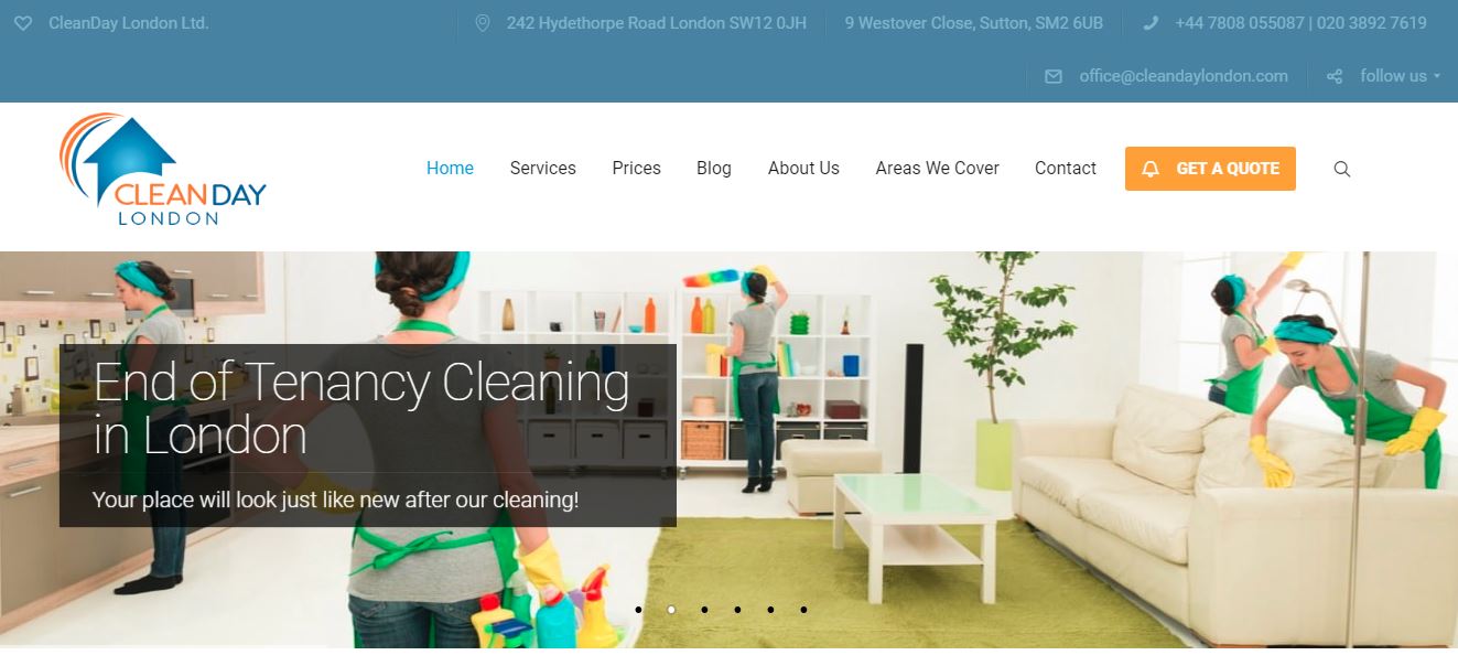 best cleaning services London - CleanDay London