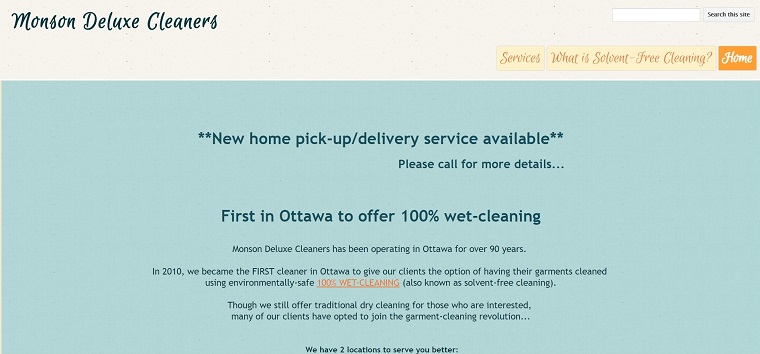 Best Dry Cleaners Ottawa | Monson Deluxe Cleaners