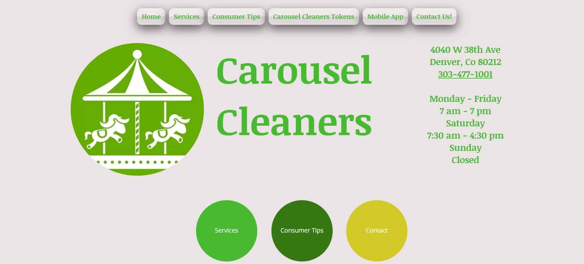 Carousel Cleaners Homepage