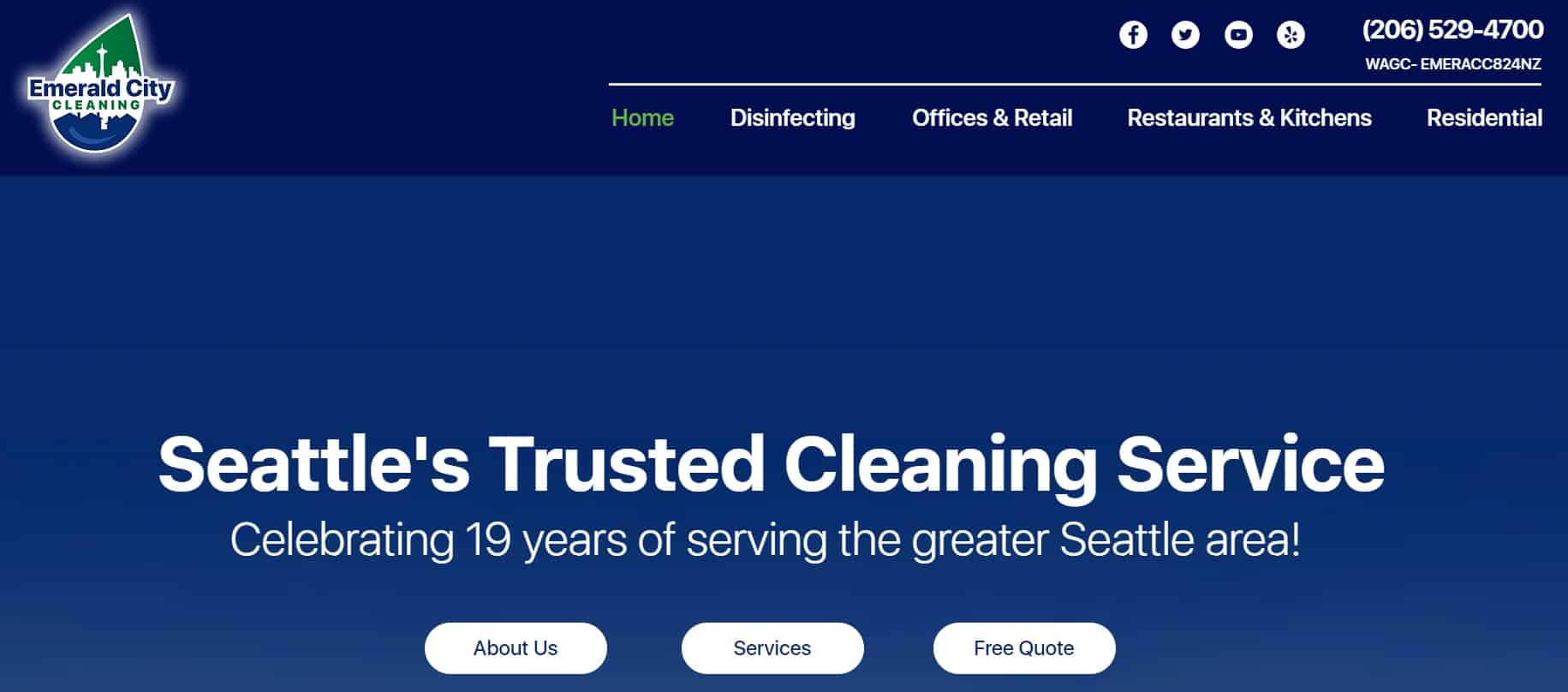 Emerald City Cleaning Homepage