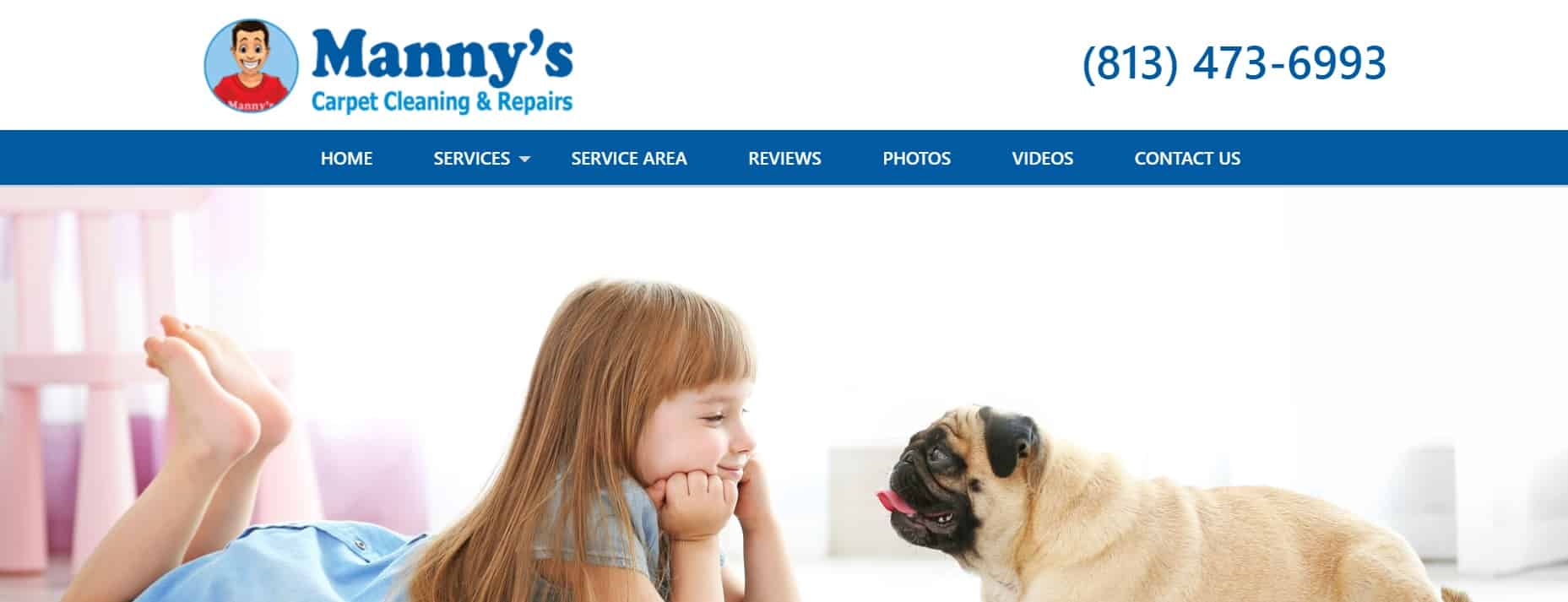 Manny's Carpet Cleaning Homepage