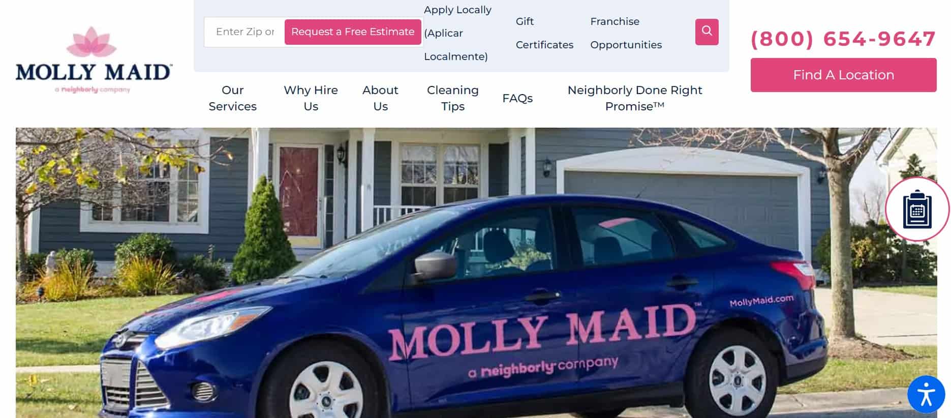 Molly Maid Homepage