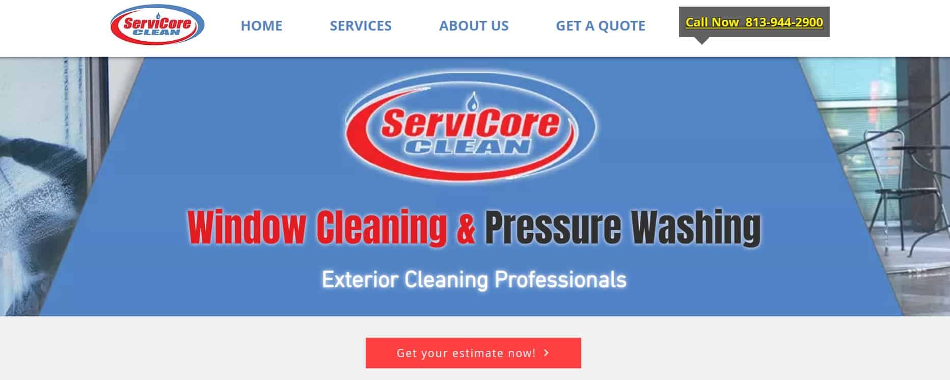 ServiCore Clean Homepage