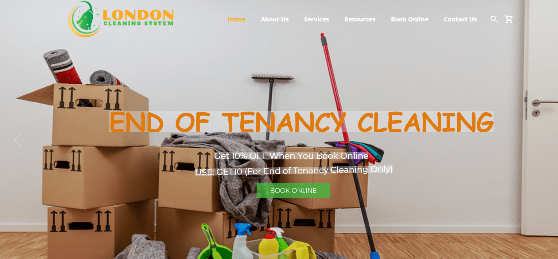 London Cleaning System's Homepage