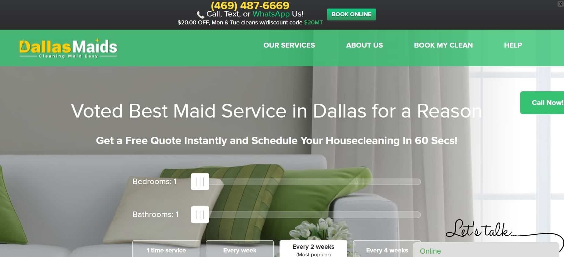 Dallas Maids Homepage