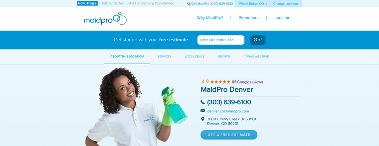 Maid Pro Homepage