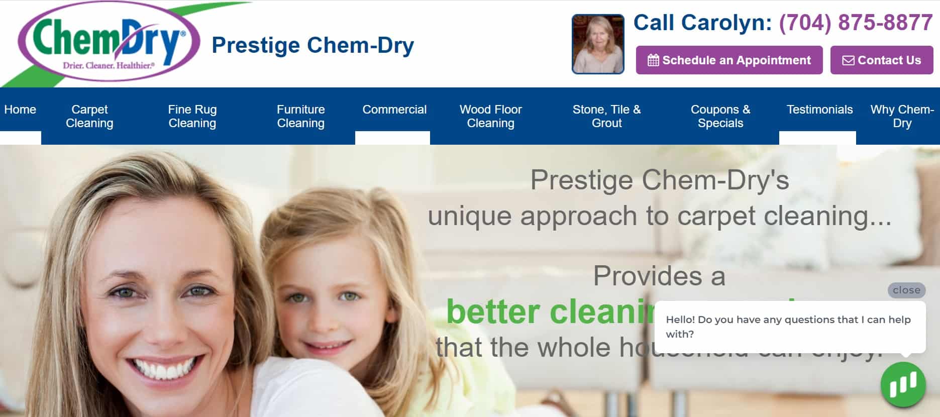 Prestige Chem-Dry Homepage