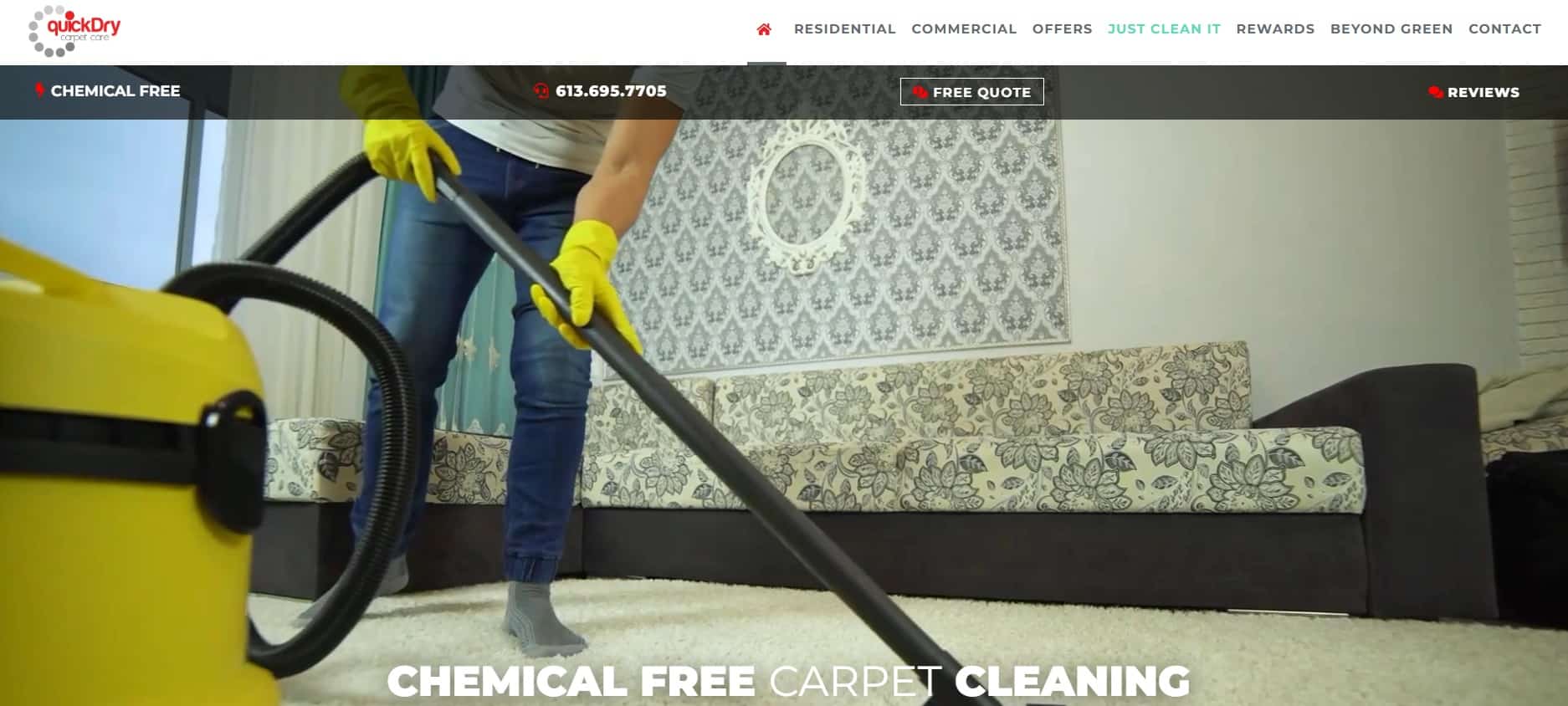 Quick Dry Carpet Care Homepage