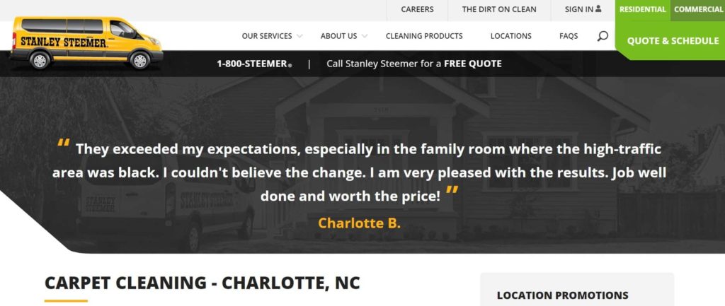 Stanley Steemer Charlotte Homepage