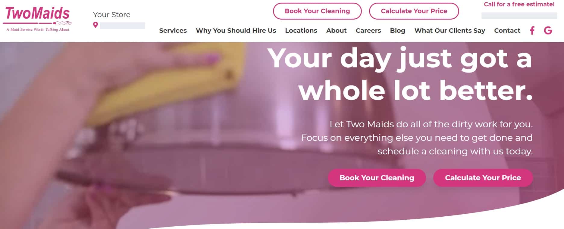 Two Maids and a Mop Homepage