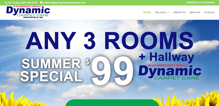 Dynamic Carpet Care of Springfield Homepage