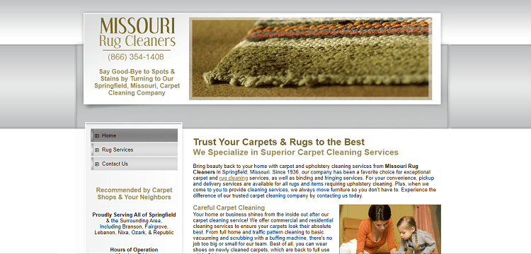 Missouri Rug Cleaners Homepage