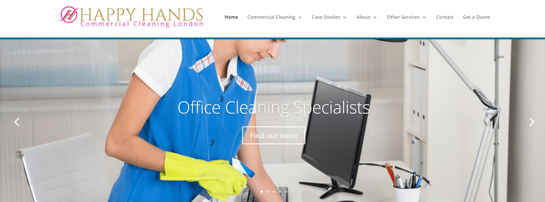 Happy Hands Cleaning Services Ltd's Homepage