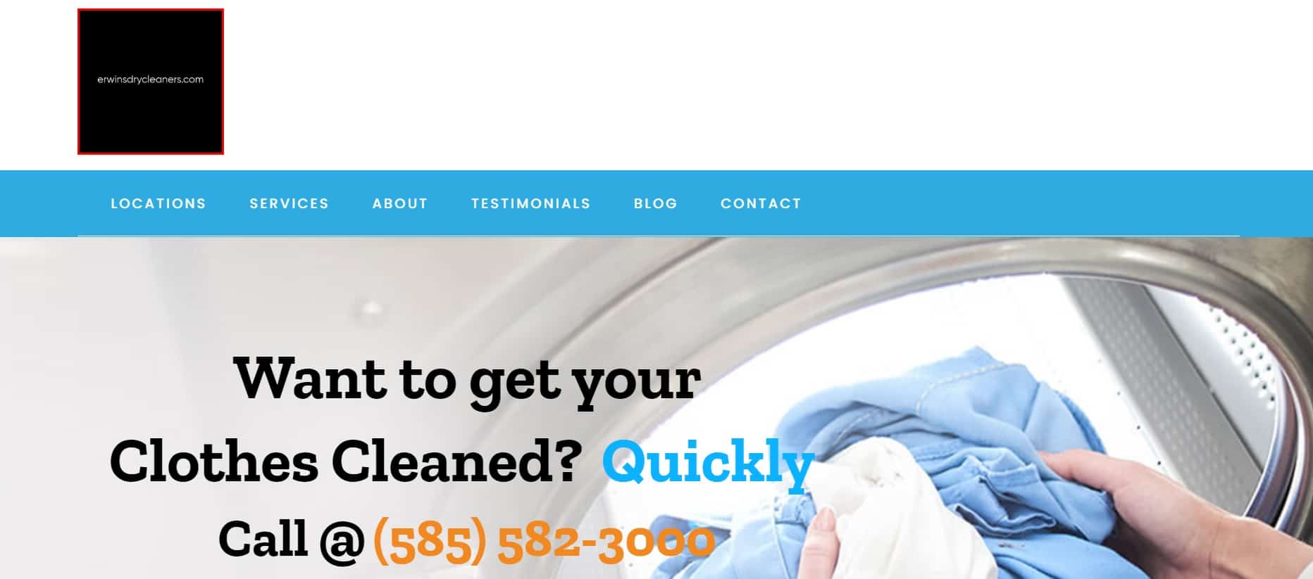 Erwin’s Dry Cleaners Homepage