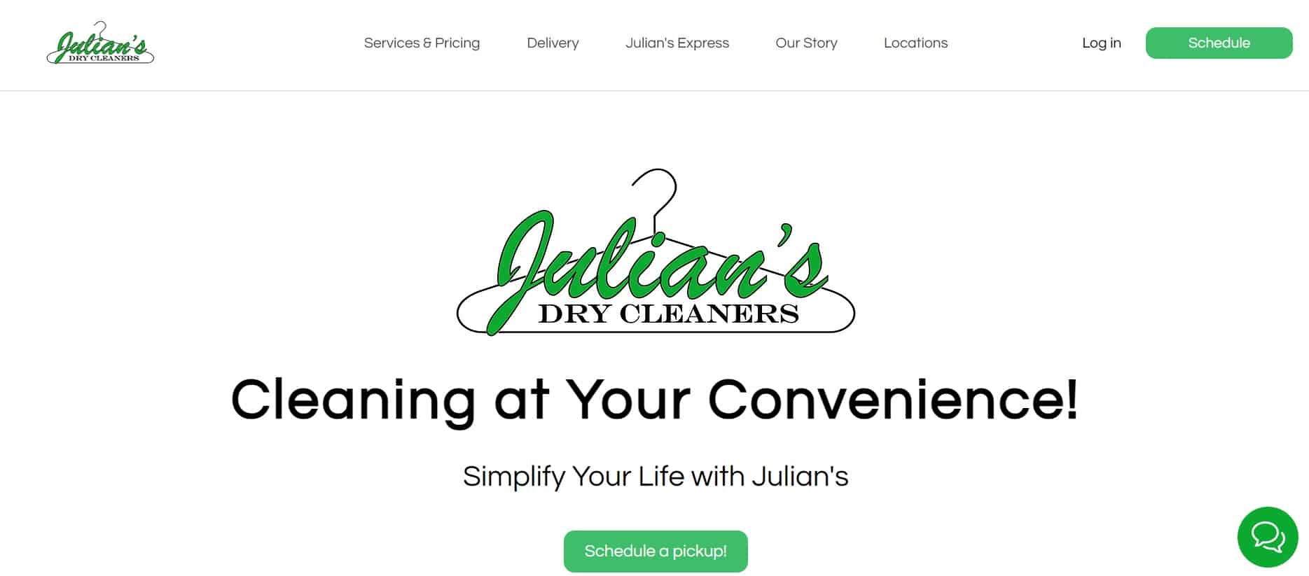 Julian’s Dry Cleaners Homepage