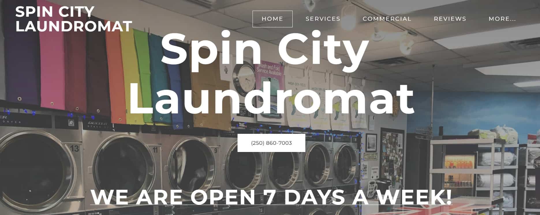 Spin City Laundromat Homepage