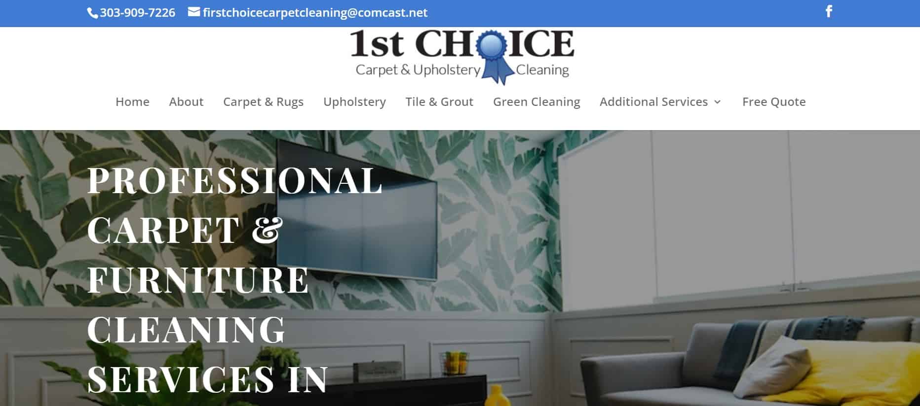 1st Choice Carpet & Upholstery Cleaning Homepage