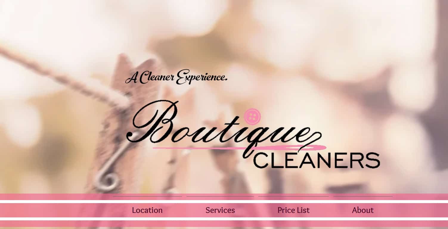 Boutique Cleaners Homepage