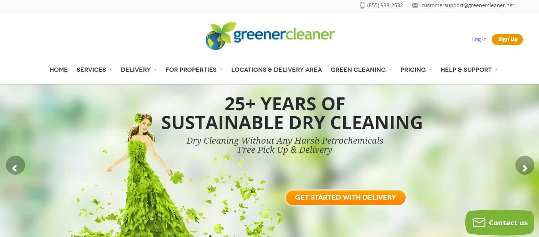 Greener Cleaner Homepage