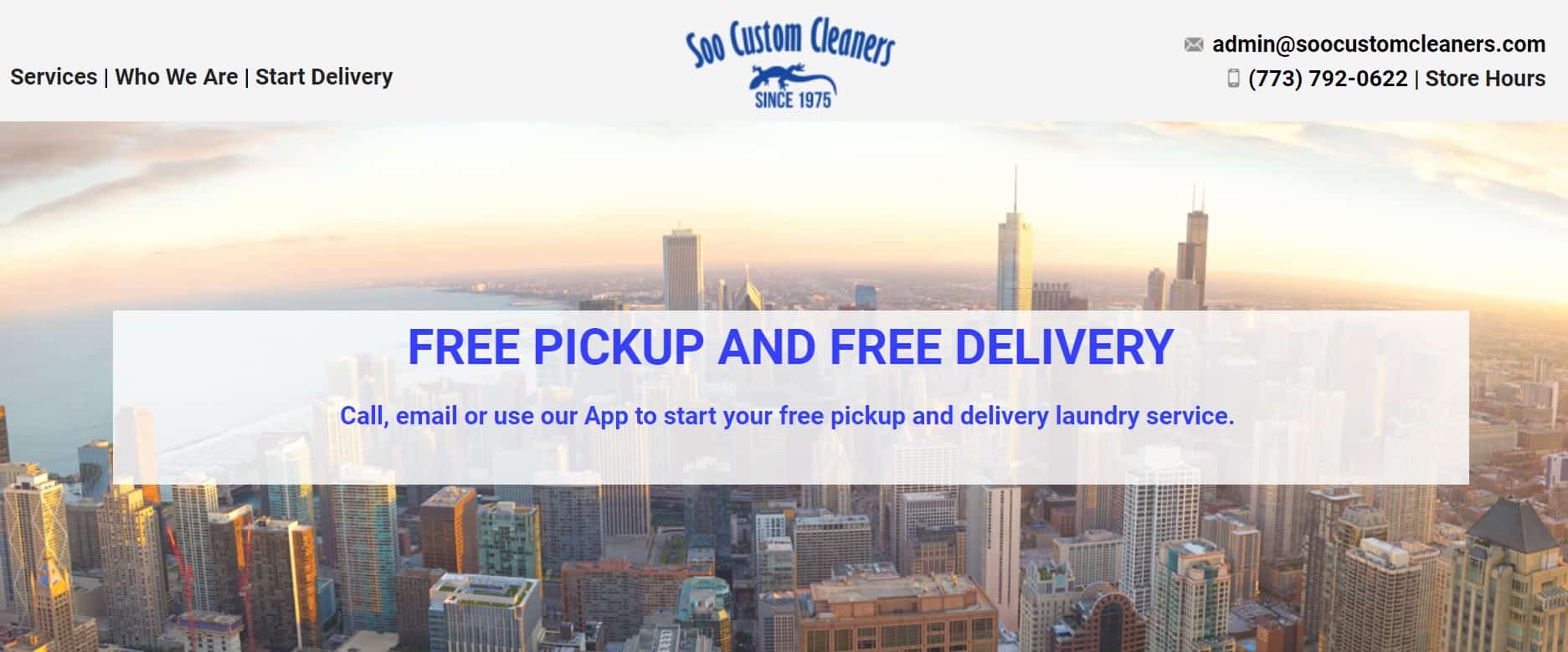 Soo Custom Cleaners Homepage