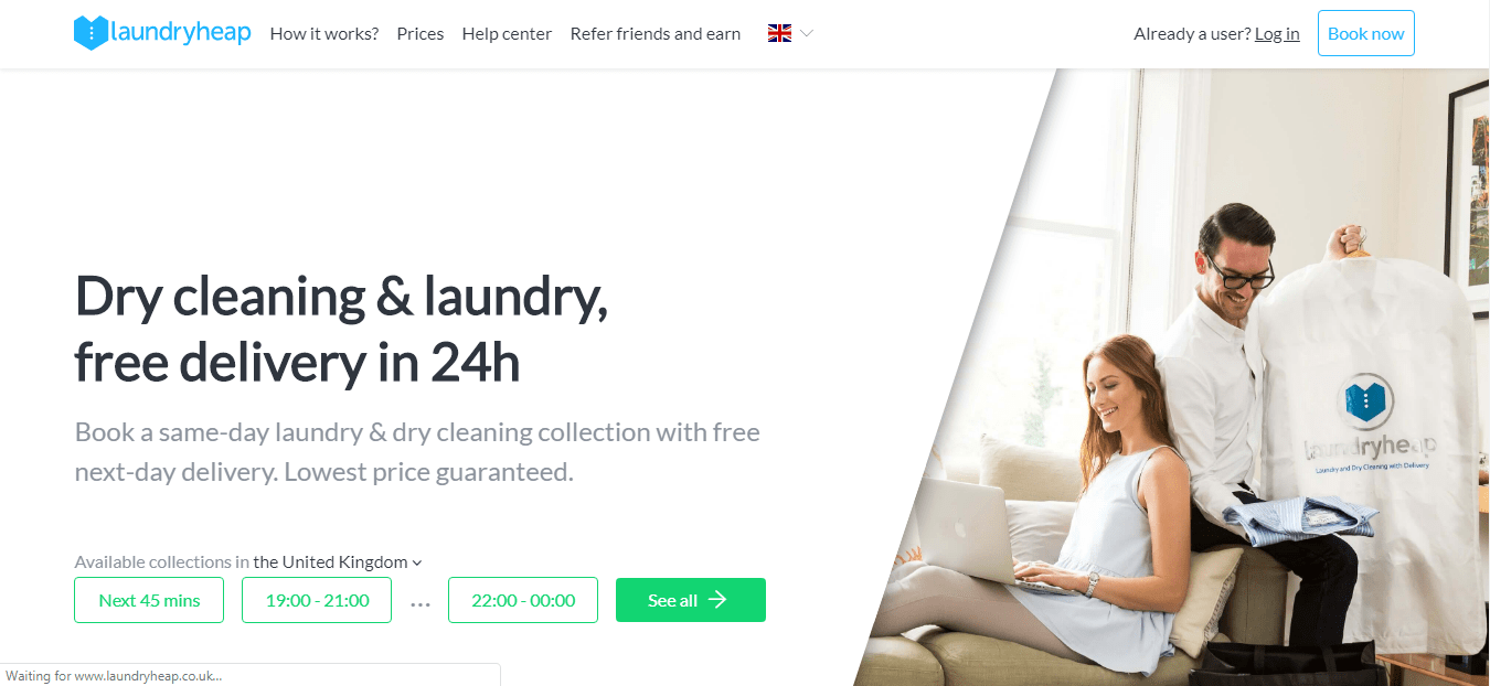 Laundryheap's Homepage