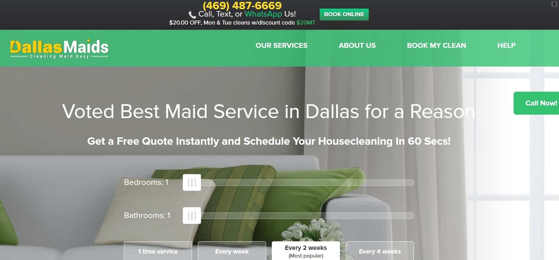 Dallas Maids Homepage