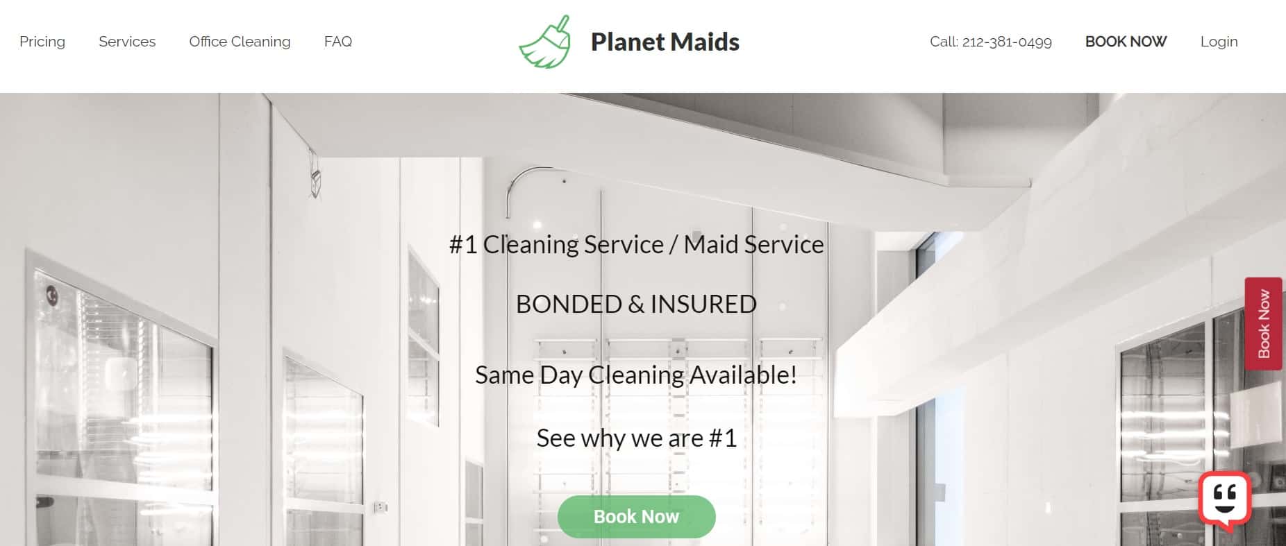 Planet Maids Cleaning Service Homepage