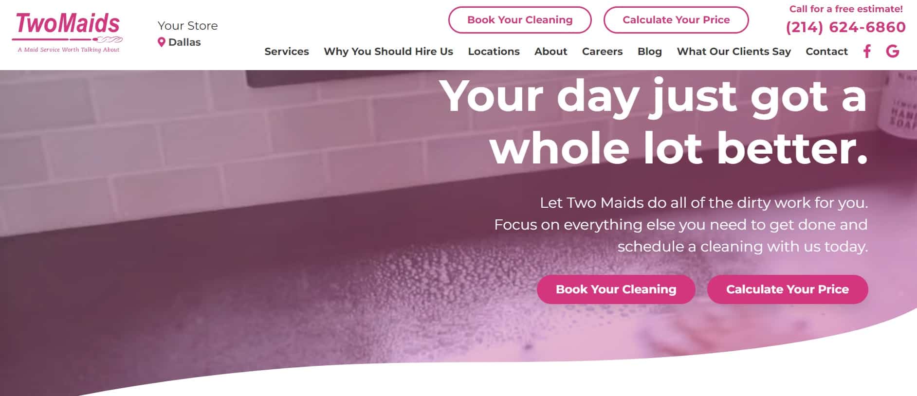 Two Maids and a Mop Homepage