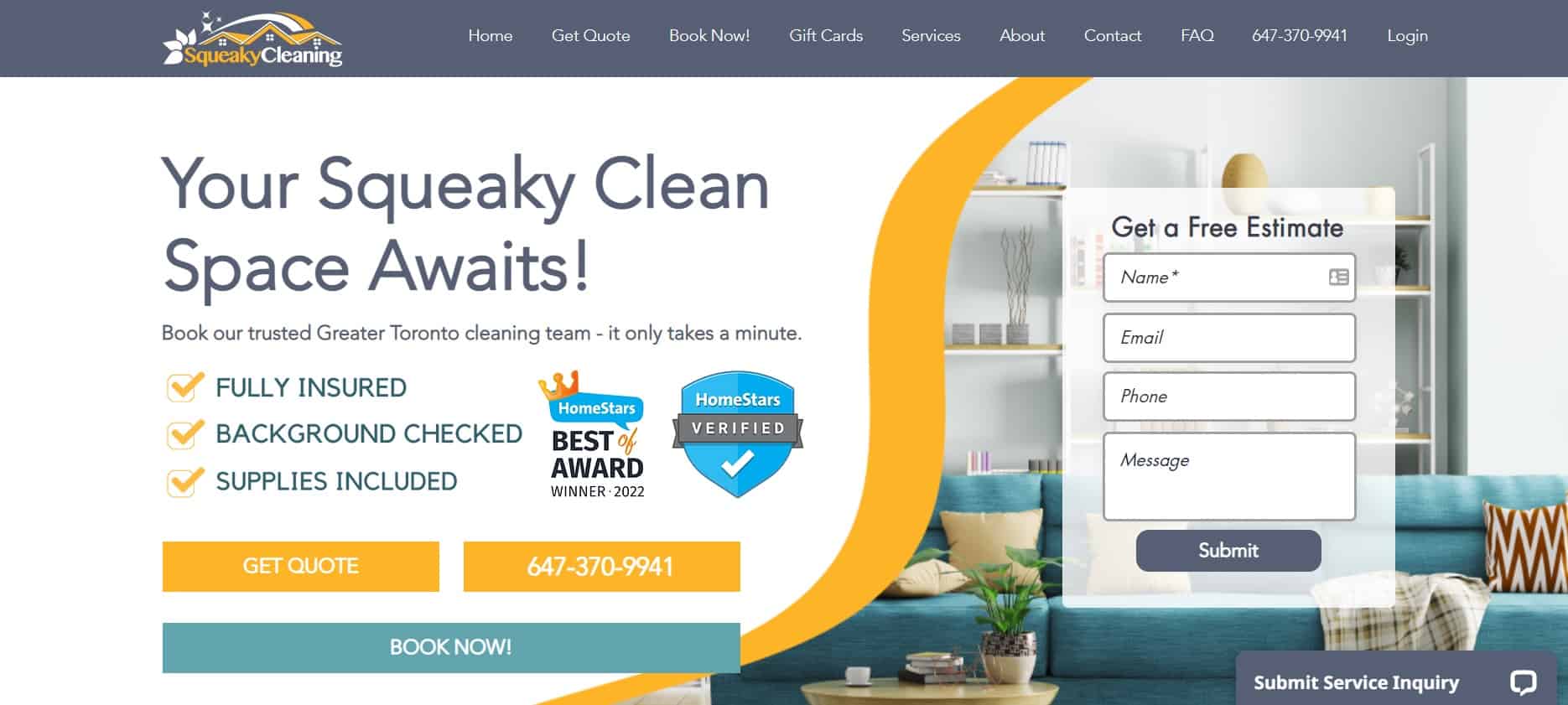 Squeaky Cleaning Homepage