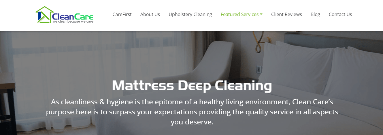 Clean Care's Homepage