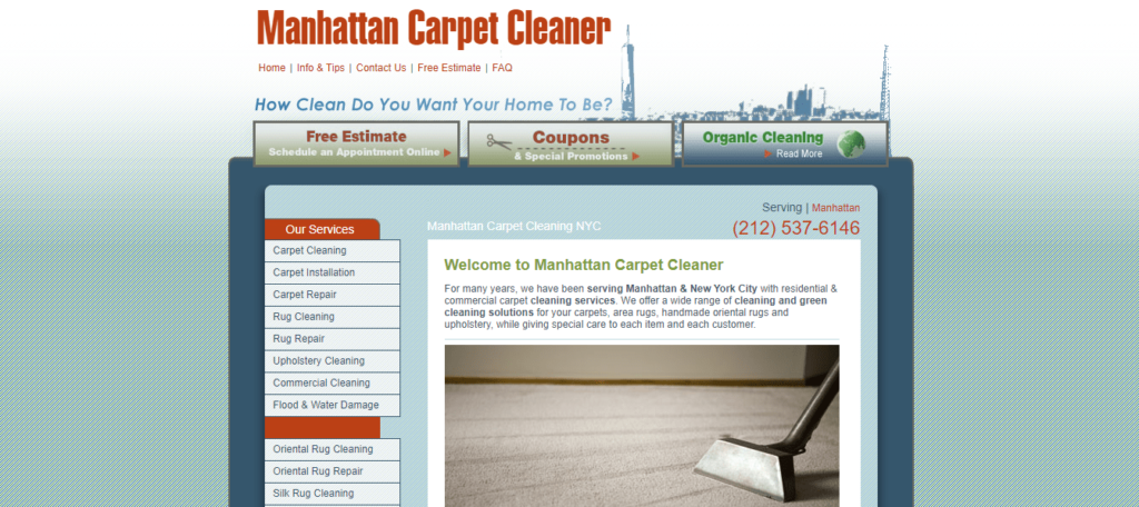 Manhattan Carpet Cleaner's Homepage