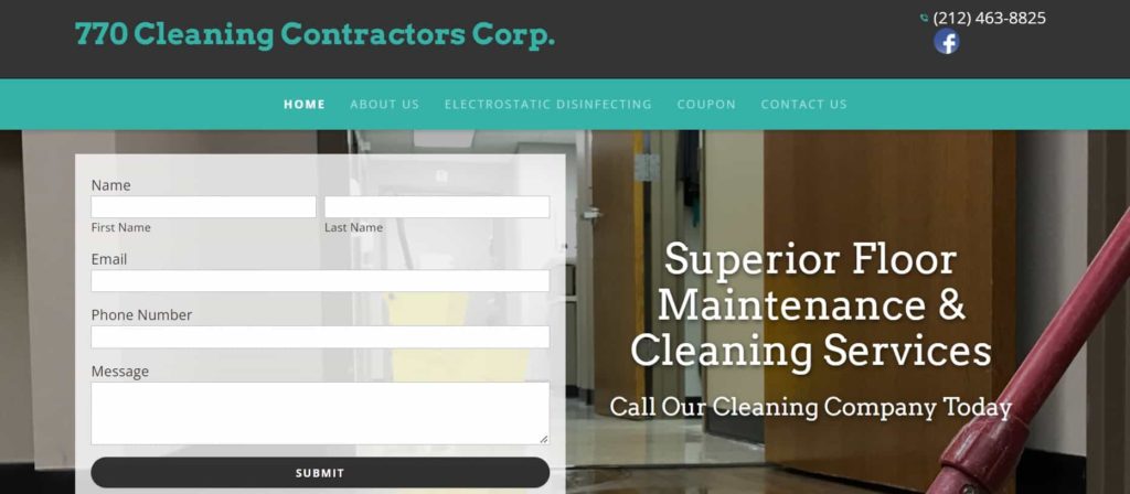 770 Cleaning Contracting Corp. Homepage