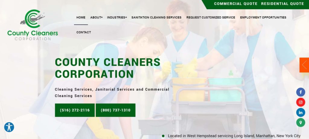 County Cleaners Corporation Homepage