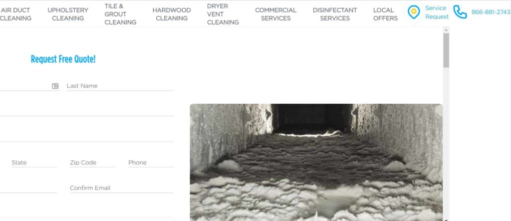 Sears Carpet Cleaning & Air Duct Cleaning Homepage