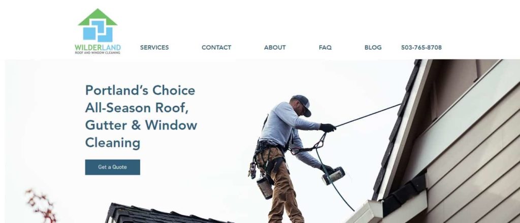 Wilderland Roof & Window Cleaning's Homepage