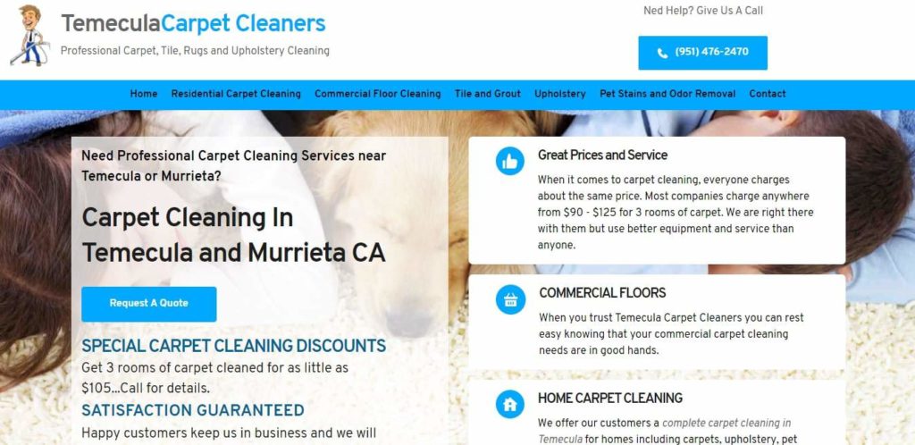 Temecula Carpet Cleaners' Homepage