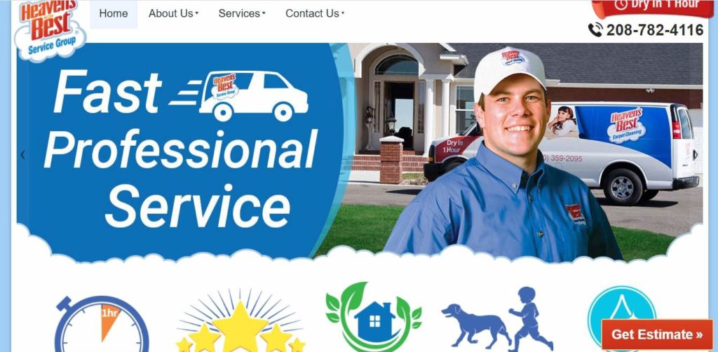 Heaven's Best Carpet Cleaning's Homepage