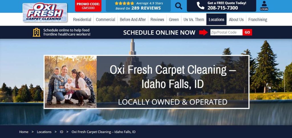 Oxi Fresh Carpet Cleaning's Homepage