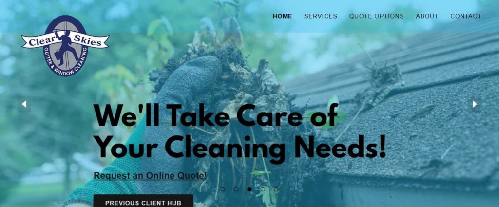 Clear Skies Cleaning's Homepage