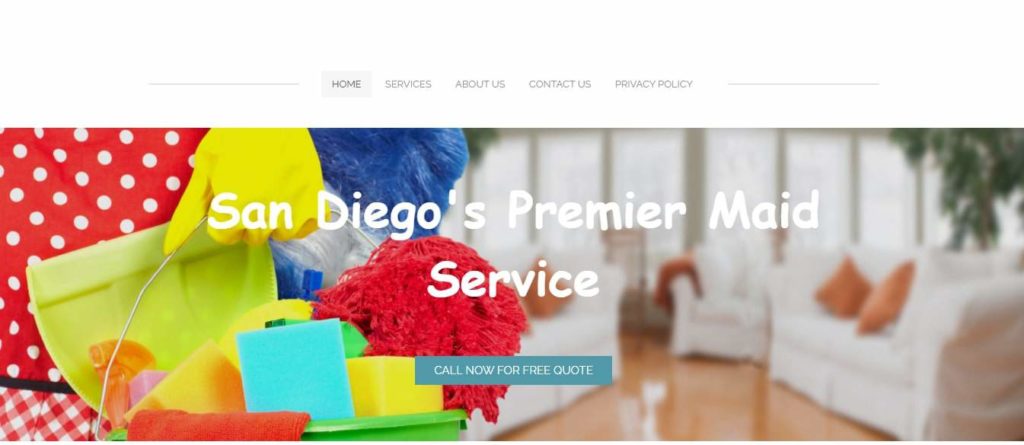 San Diego Premier Maid Service's Homepage