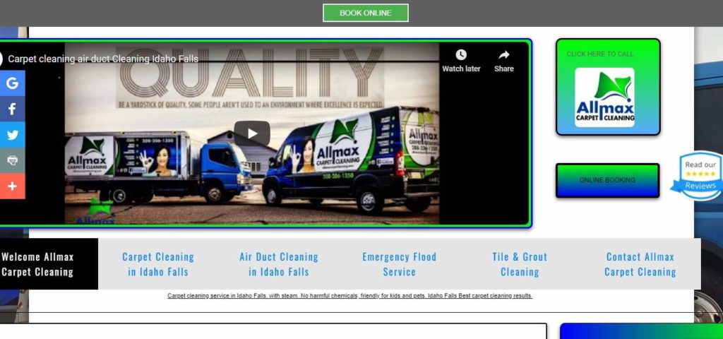 Allmax Carpet and Duct Cleaning's Homepage