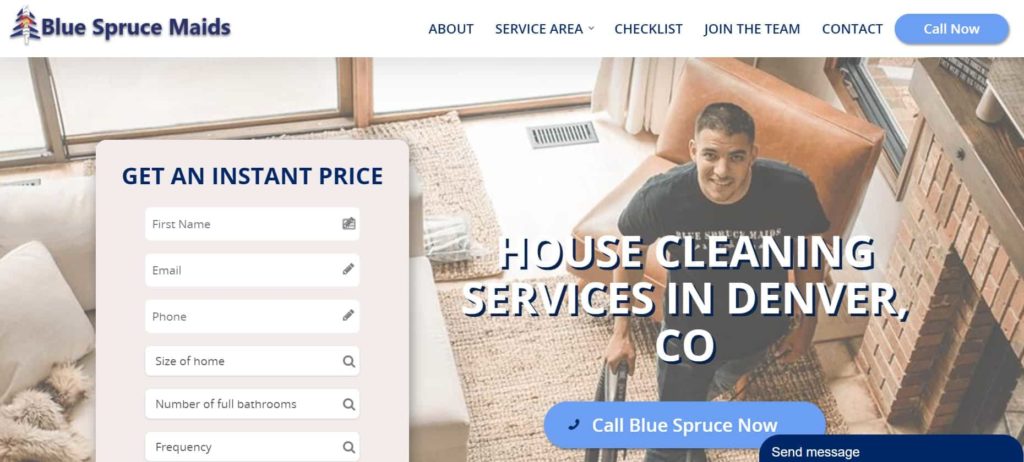 Blue Spruce Maids Homepage