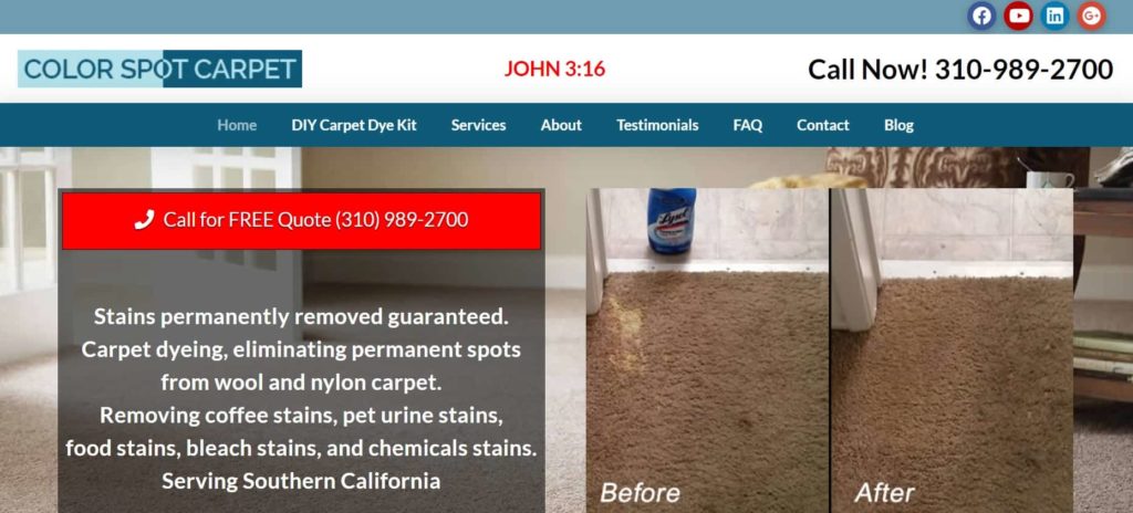 Color Spot Carpet Homepage