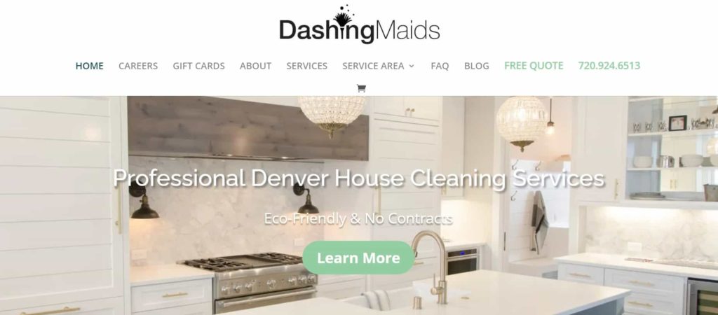 Dashing Maids Homepage