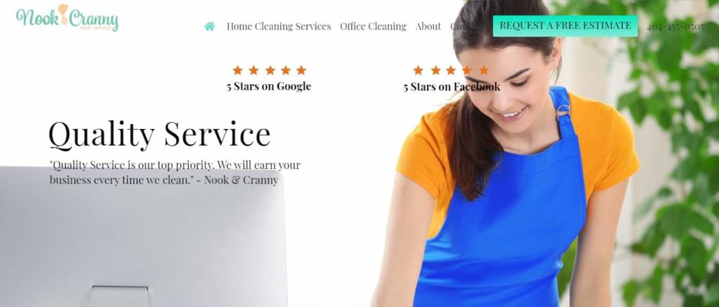 Nook & Cranny Maid Service's Homepage