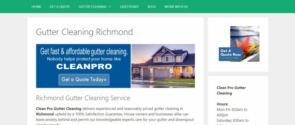 Gutter Cleaning Richmond's Homepage