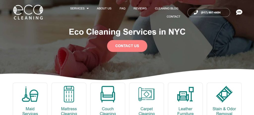 Eco Cleaning NYC Homepage