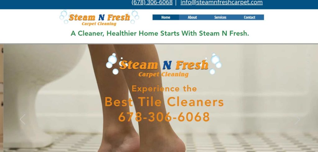 Steam N Fresh's Homepage