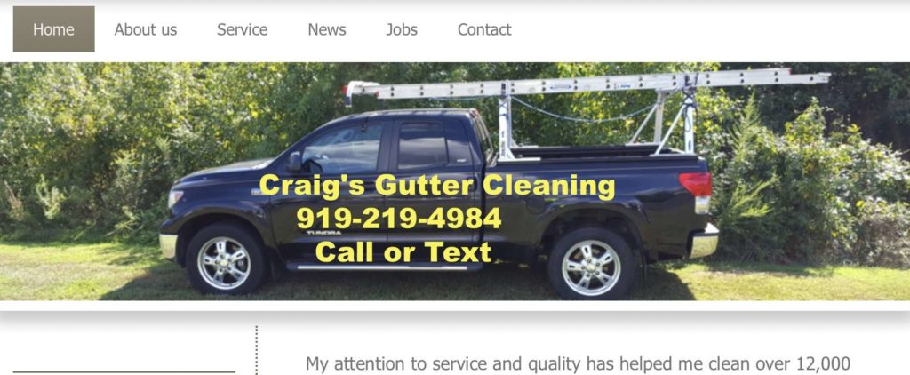 Craig’s Gutter Cleaning Inc.'s Homepage