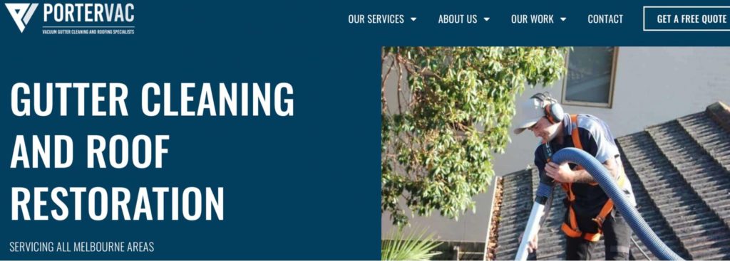 PorterVac Gutter Cleaning & Roofing's Homepage